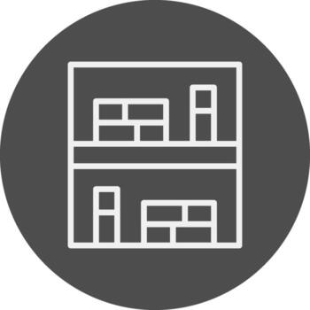 Bookcase Creative Icon Design vector