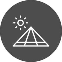 Pyramid Creative Icon Design vector