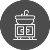 diseño de icono creativo de lavabo vector