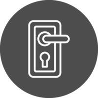 Door Lock Creative Icon Design vector