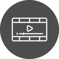 Video Player Creative Icon Design vector