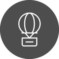 Hot Air Balloon Creative Icon Design vector