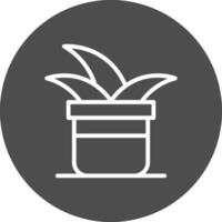 Plant Pot Creative Icon Design vector