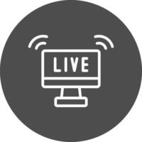 Live Streaming Creative Icon Design vector