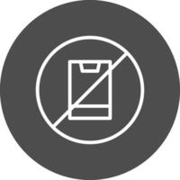 No Phone Creative Icon Design vector