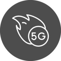 5G Creative Icon Design vector