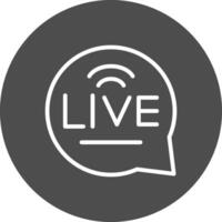 Live Chat Creative Icon Design vector