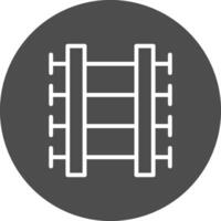 Train Tracks Creative Icon Design vector