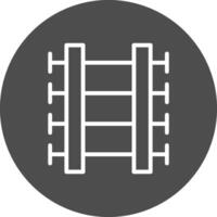 Train Tracks Creative Icon Design vector