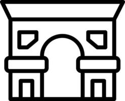 diseño de icono creativo de arc de triomphe vector