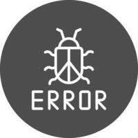 diseño de icono creativo de error vector