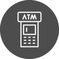 ATM Machine Creative Icon Design vector