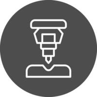 Drilling Machine Creative Icon Design vector