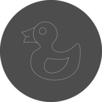 Rubber Duck Creative Icon Design vector