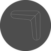 Line Inverted Design vector
