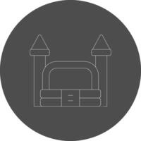 Bouncy Castle Creative Icon Design vector