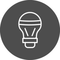 LED Bulb Creative Icon Design vector