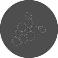 Grapes Creative Icon Design vector