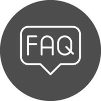 FAQ Creative Icon Design vector