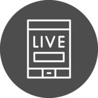 Live Stream Creative Icon Design vector