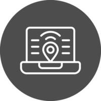 Digital Nomad Hub Creative Icon Design vector
