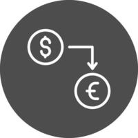 Currency Exchange Creative Icon Design vector