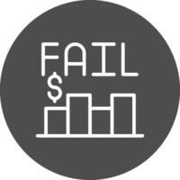 Business Fail Creative Icon Design vector