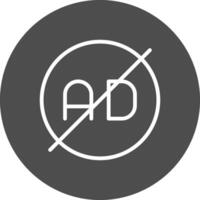 anuncio bloqueador creativo icono diseño vector