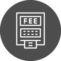 ATM Fees Creative Icon Design vector