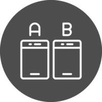 Ab Testing Creative Icon Design vector