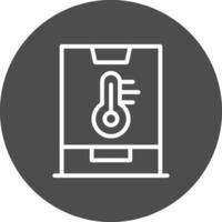 Smart Temperature Creative Icon Design vector