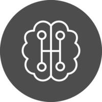 Humanoid Robot Creative Icon Design vector