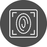 Fingerprint Scan Creative Icon Design vector