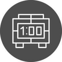 Digital Clock Creative Icon Design vector
