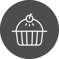 diseño de icono creativo de pastel de manzana vector