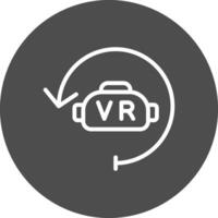 Virtual Reality Creative Icon Design vector