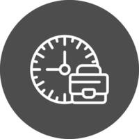 Work Time Boundaries Creative Icon Design vector