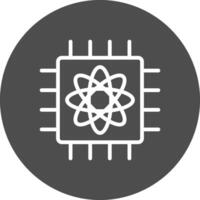 Quantum Computer Creative Icon Design vector