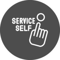 Self Service Creative Icon Design vector