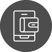 Mobile Wallet Creative Icon Design vector