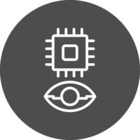 Eye Augmentation Creative Icon Design vector