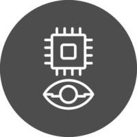 Eye Augmentation Creative Icon Design vector