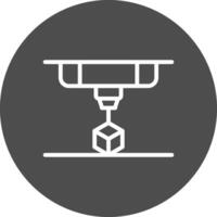 3D Printing Creative Icon Design vector