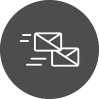 Mass Mailing Creative Icon Design vector
