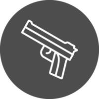 Police Gun Creative Icon Design vector