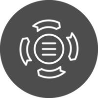 Circle Arrow Process Creative Icon Design vector