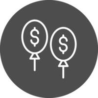 Balloon Payment Creative Icon Design vector