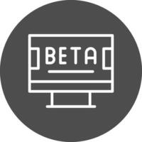 Beta Creative Icon Design vector