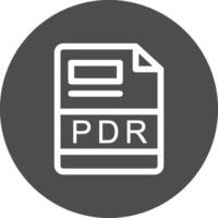 PDR Creative Icon Design vector