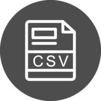 csv creativo icono diseño vector